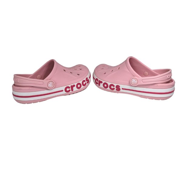 Crocs Kids' Classic Pink Clogs - Size J2 - EUC - Picture 5 of 10